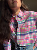 Camicia Ralph Lauren tartan rosa