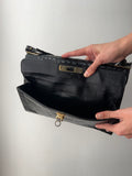 Borsa nera doppia apertura