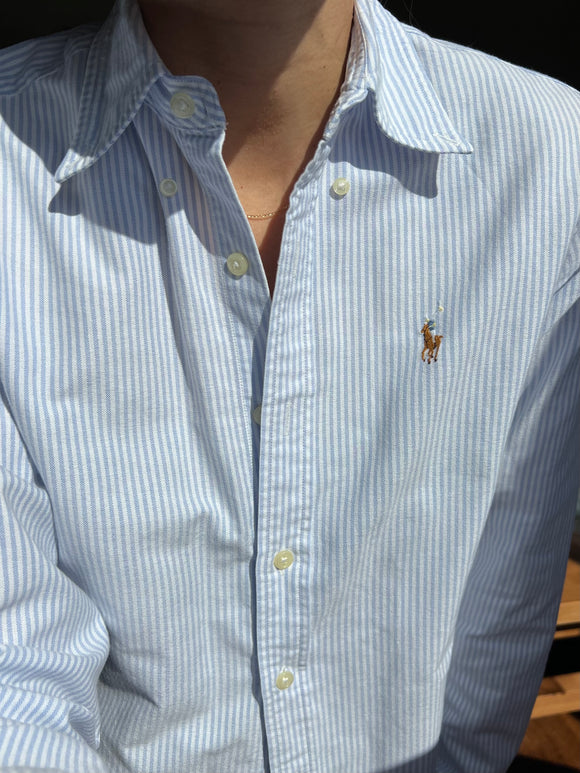 Camicia Ralph Lauren righe azzurre S/M