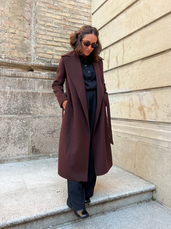 Cappotto sartoriale marrone