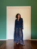 Chemisier Panarea blu con pizzo