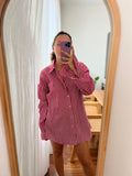 Combo pareo + camicia Ralph Lauren • rosso righe e pois