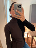 Dolcevita bicolor nero+marrone