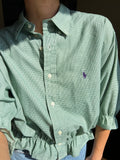 Camicia Gilbi Ralph Lauren pied de poule verde