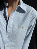 Camicia Ralph Lauren righine azzurre 3