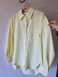 Camicia sartoriale satin giallino