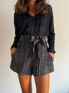 Pantaloncino nero e grigio