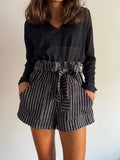 Pantaloncino nero e grigio