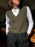 Gilet corto verde selva