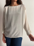 Blusa di seta avorio