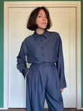 Camicia sartoriale denim blu