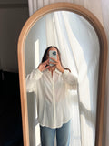 Camicia bianca trama lavorata