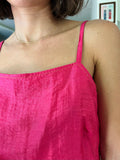 Top corto fuxia