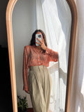 Camicia indiana modello maschile M/L salmone