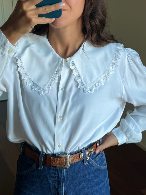 Camicia bianca maxi colletto 🦋