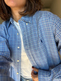 Camicia Ralph Lauren tartan azzurra