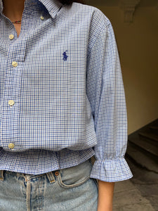 Camicia Gilbi Ralph Lauren quadretti blu e azzurri