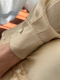 Camicia raso di seta avorio