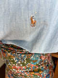 Combo pareo + camicia Ralph Lauren • azzurro fiori colorati