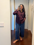 Pantalone Carlo lino spigato blu