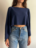 Maglia mantella blu