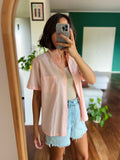 Camicia di cotone rosa