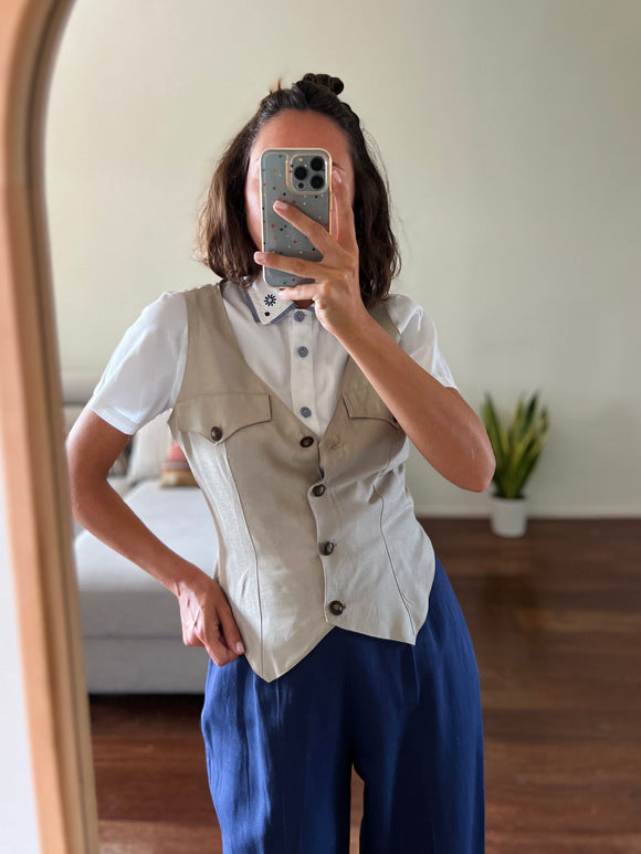 Gilet con bottoni
