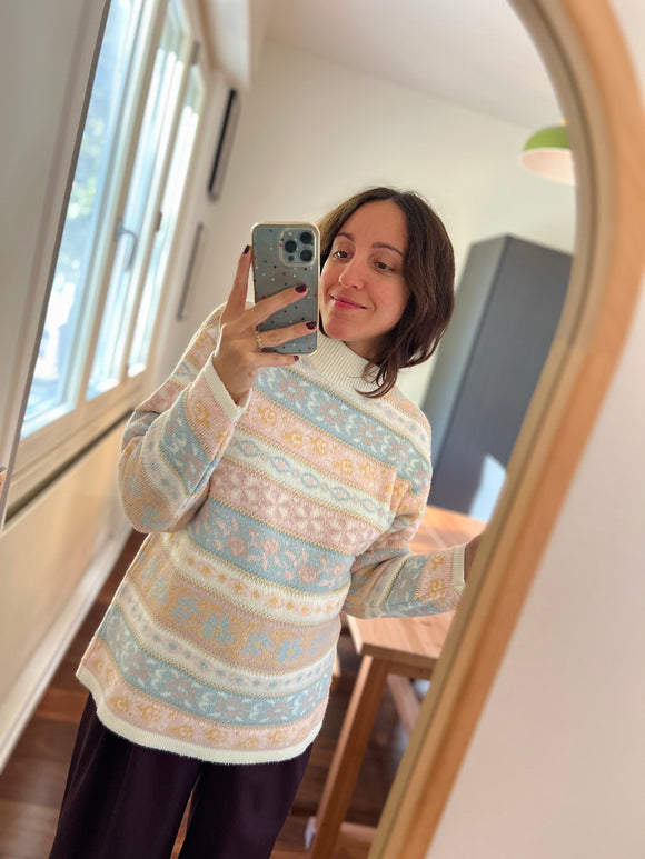 Maglione romantico colori pastello