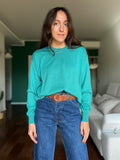 Maglione girocollo smeraldo chiaro
