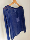 Maglia mesh blu