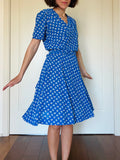 Abito midi bluette