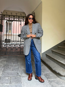 Blazer grigio pura lana