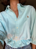 Camicia Gilbi Ralph Lauren verde acqua