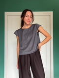 PRE ORDINE • Maglietta misto lana grigio brillantini