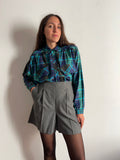 Camicia tartan blu