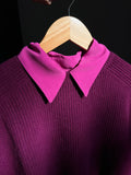 Camicia sartoriale seta fuxia