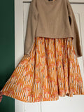 Maglione corto beige