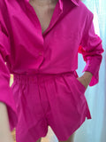 Pantaloncino cotone fuxia