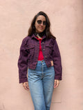 Giacca di jeans vinaccia