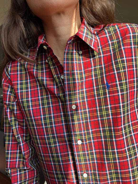 Camicia Ralph Lauren tartan rossa