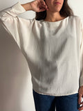 Blusa di seta avorio