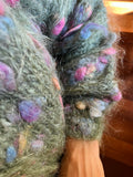 Cardigan verde multicolor