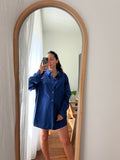 Combo pareo + camicia Ralph Lauren • fiori e blu