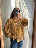 Camicia indiana modello maschile senape