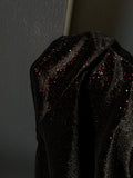 PRE ORDINE • Kimono velluto nero brillantini rossi