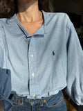 Camicia Gilbi Ralph Lauren azzurra quadretti