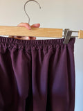 PRE ORDINE • Pantalone sartoriale con le pince satin melanzana