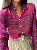 Camicia indiana modello maschile S/M violetta
