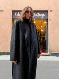 Cappotto sartoriale glitter nero