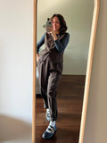 Completo marrone con gilet